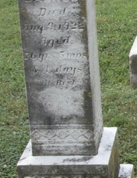 Samuel T. Barnes tombstone at Mount Olivet Cemetery
